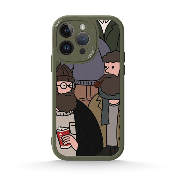Crowd Bearded - Dark Night Green - iPhone Case