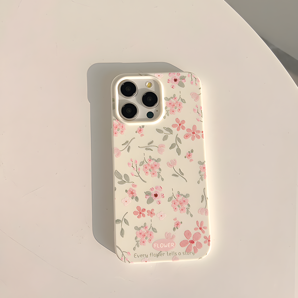 Pink Peach Small Florals - iPhone Case