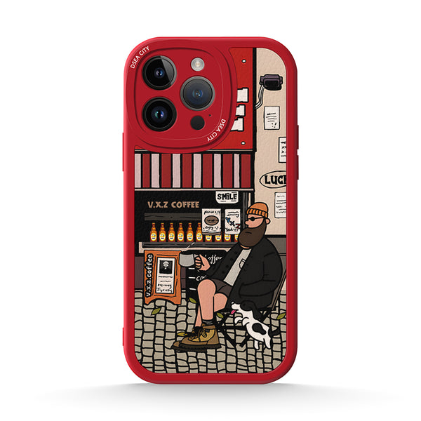 Street Beard - Red - iPhone Case